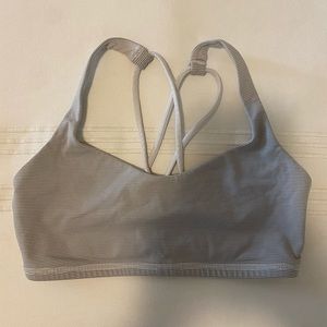 White & Grey Lululemon Sports Bra